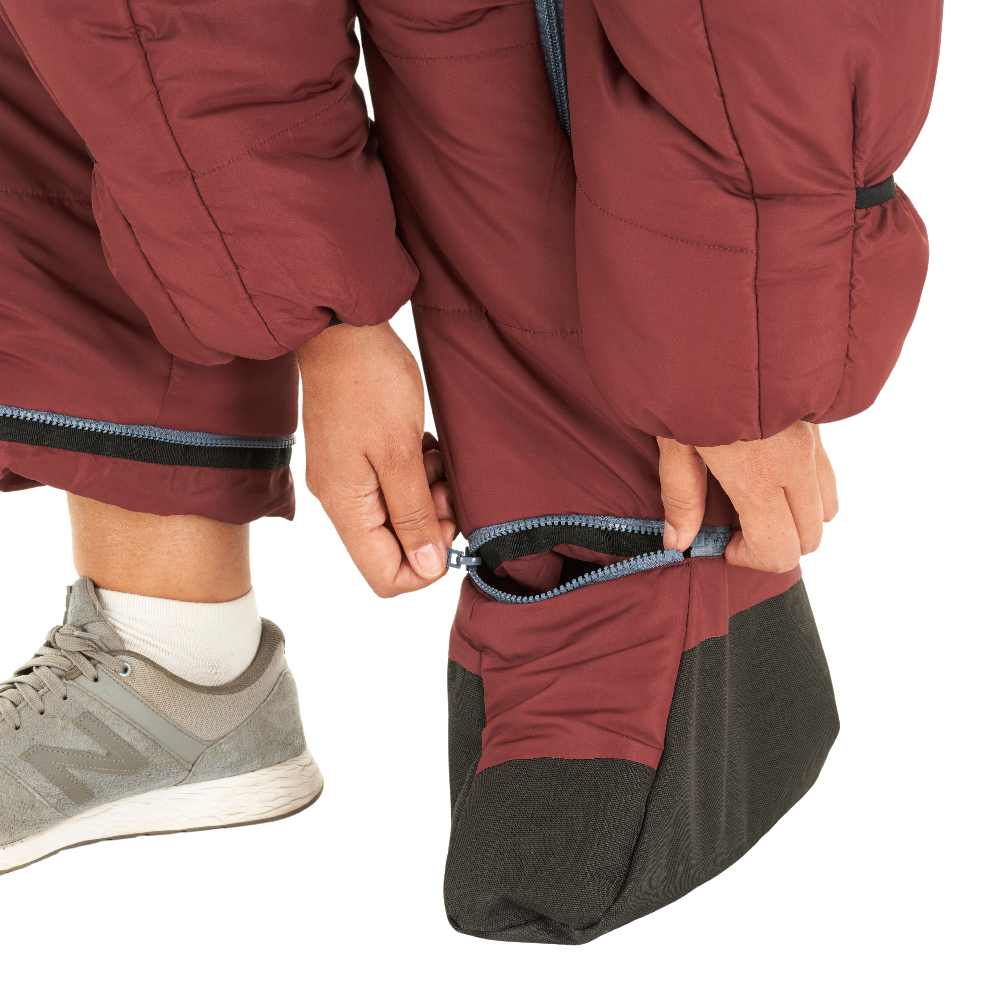 Original Recycled Burgundy Earth Wearable Sleeping Bag