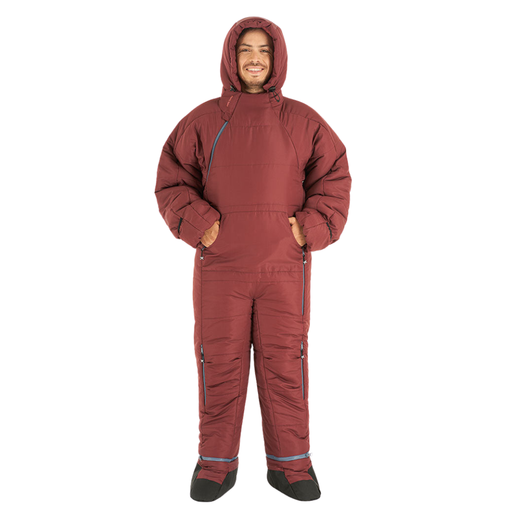 Original Recycled Burgundy Earth Wearable Sleeping Bag