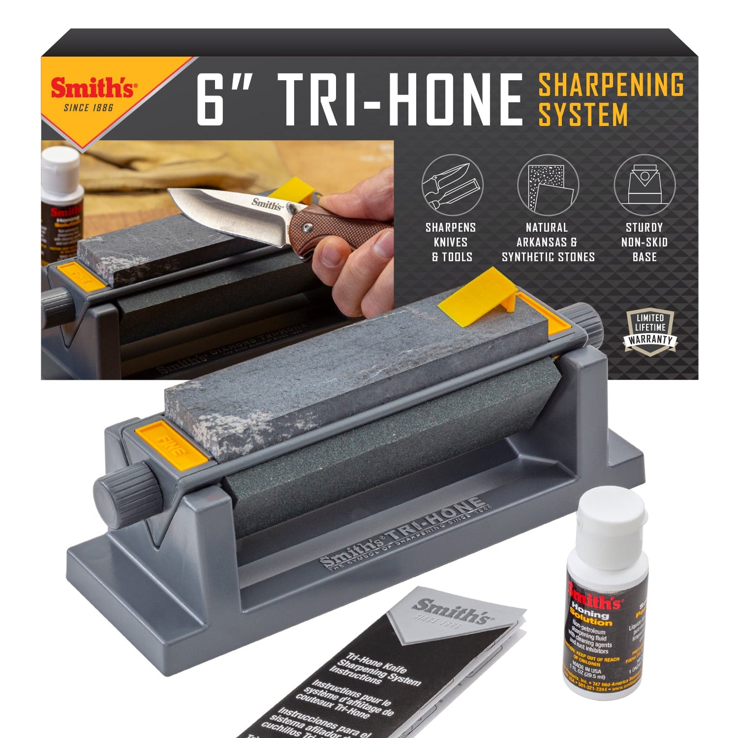6" Three Stone Sharpening System