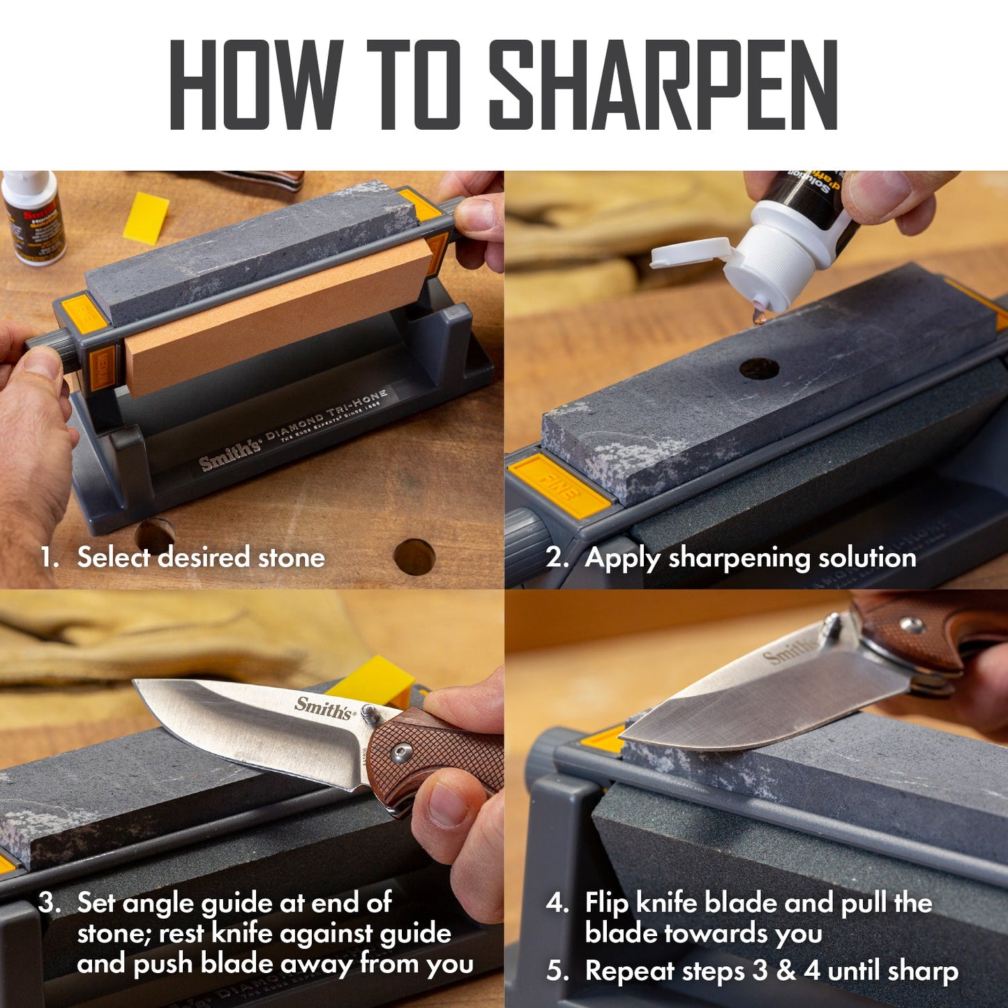 6" Three Stone Sharpening System