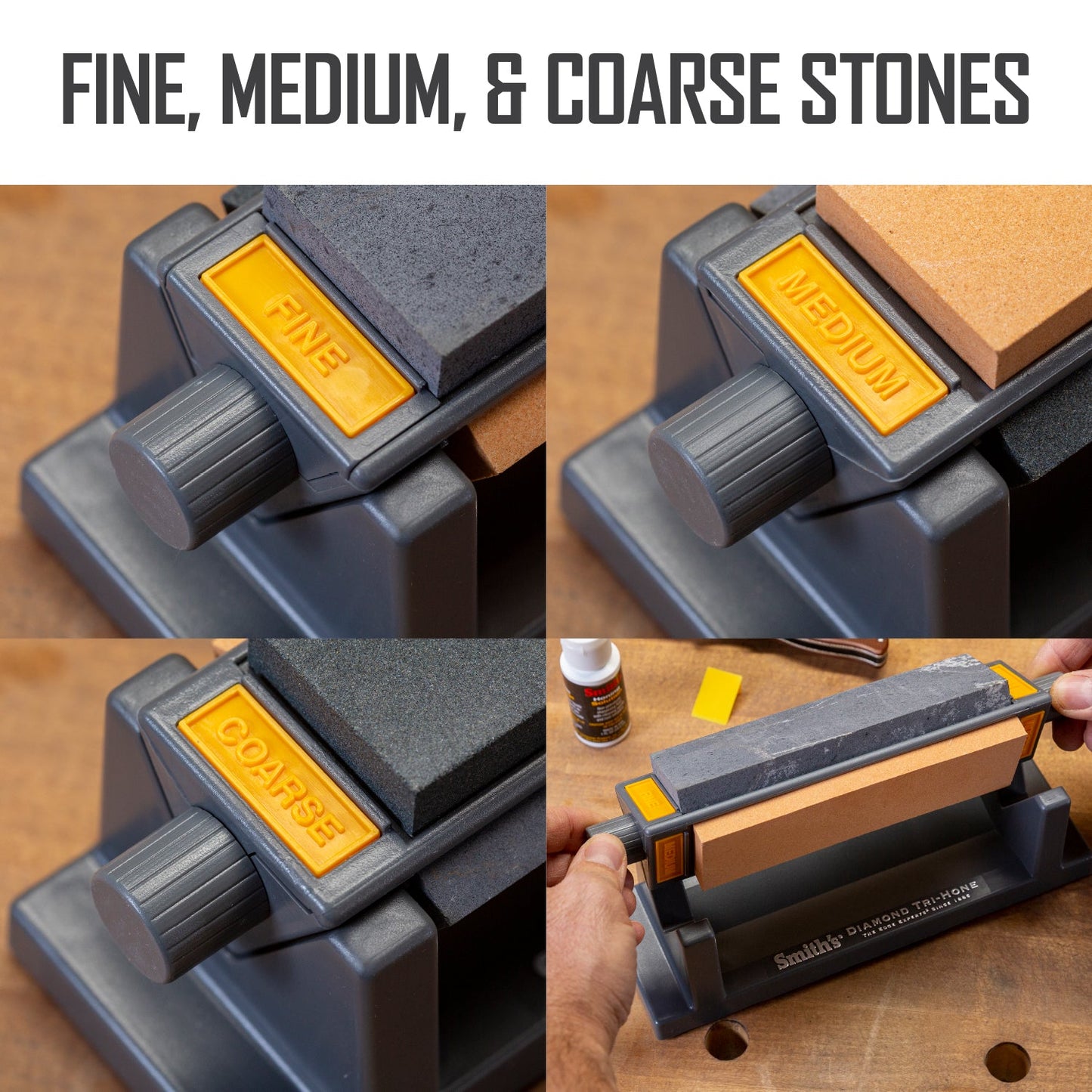 6" Three Stone Sharpening System