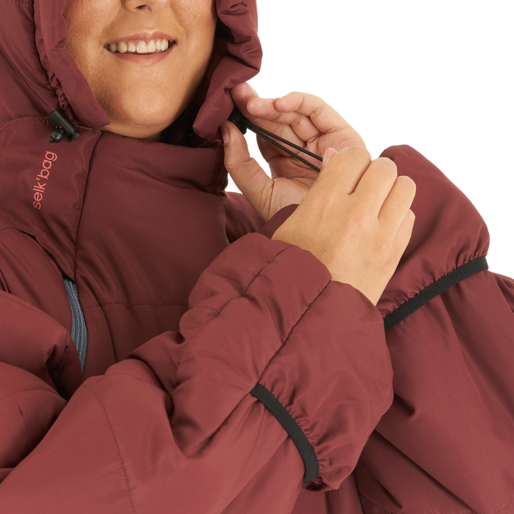 Original Recycled Burgundy Earth Wearable Sleeping Bag