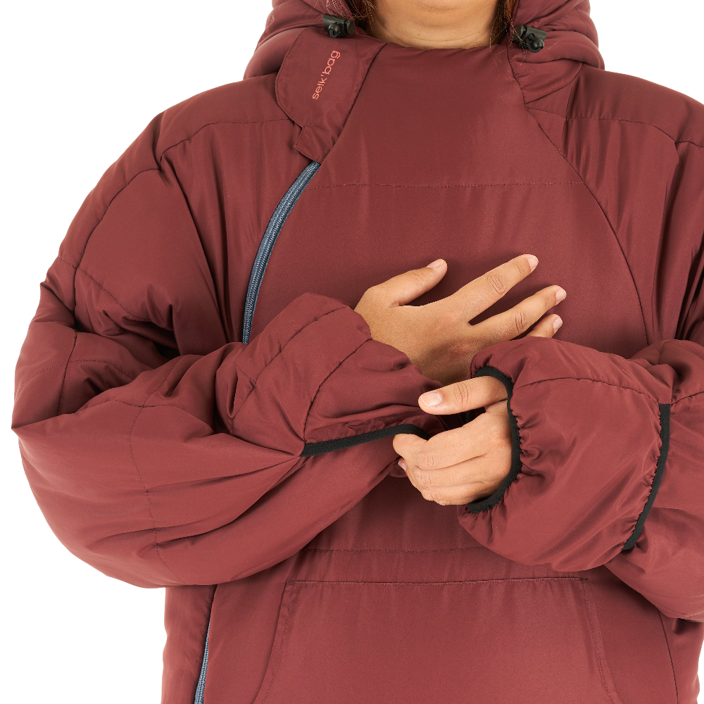 Original Recycled Burgundy Earth Wearable Sleeping Bag