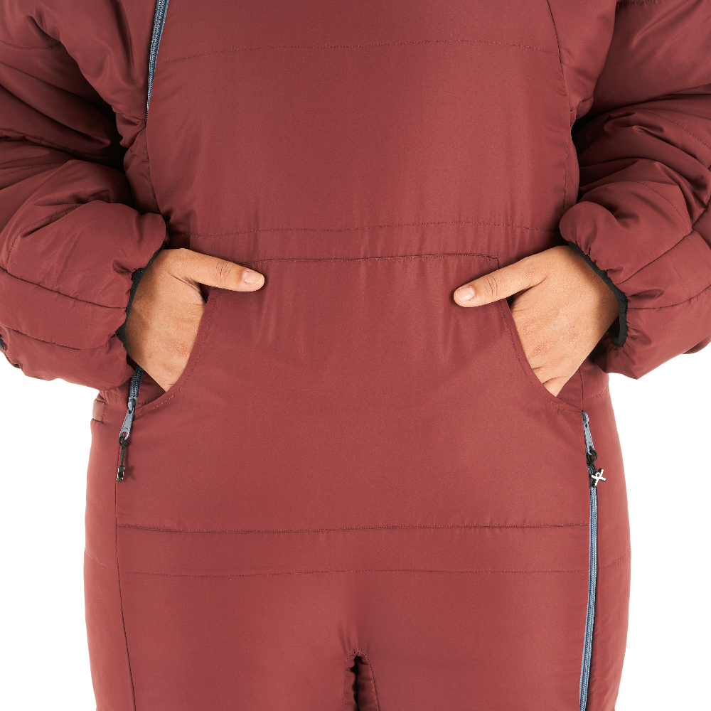 Original Recycled Burgundy Earth Wearable Sleeping Bag