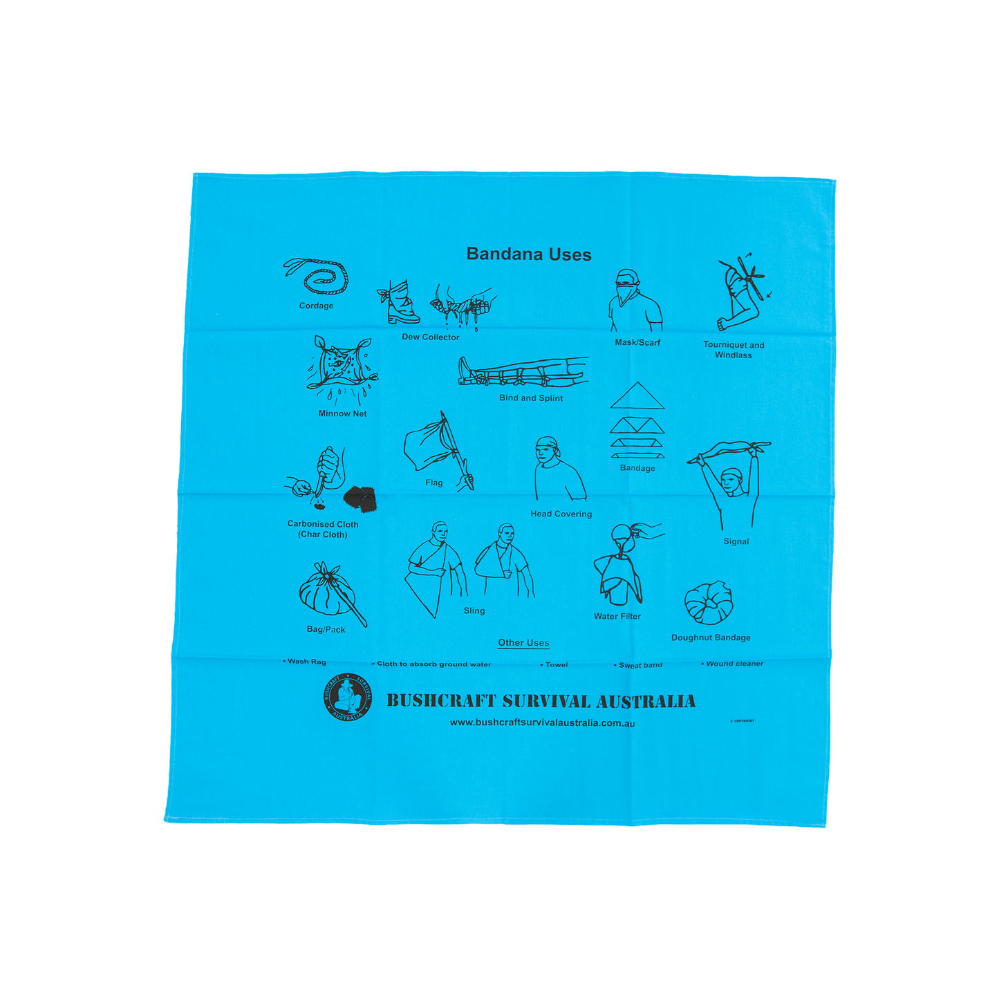 Bushcraft Survival Bandana Typical Uses