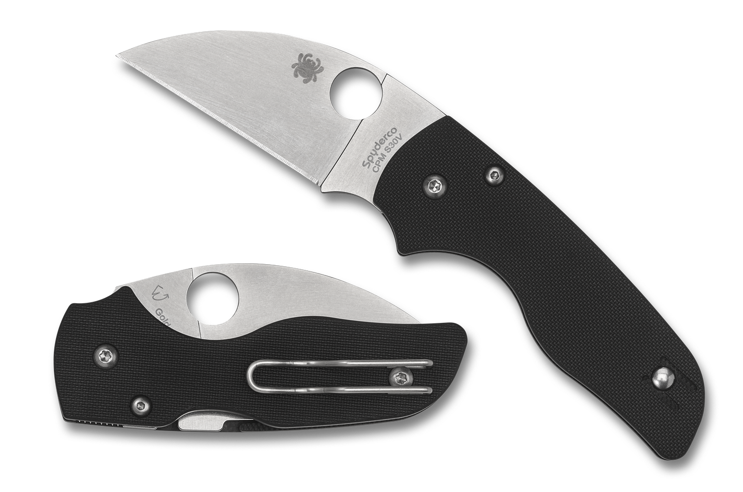 Lil' Native Wharncliffe G-10 CPM S30V Steel Black - Plain Blade