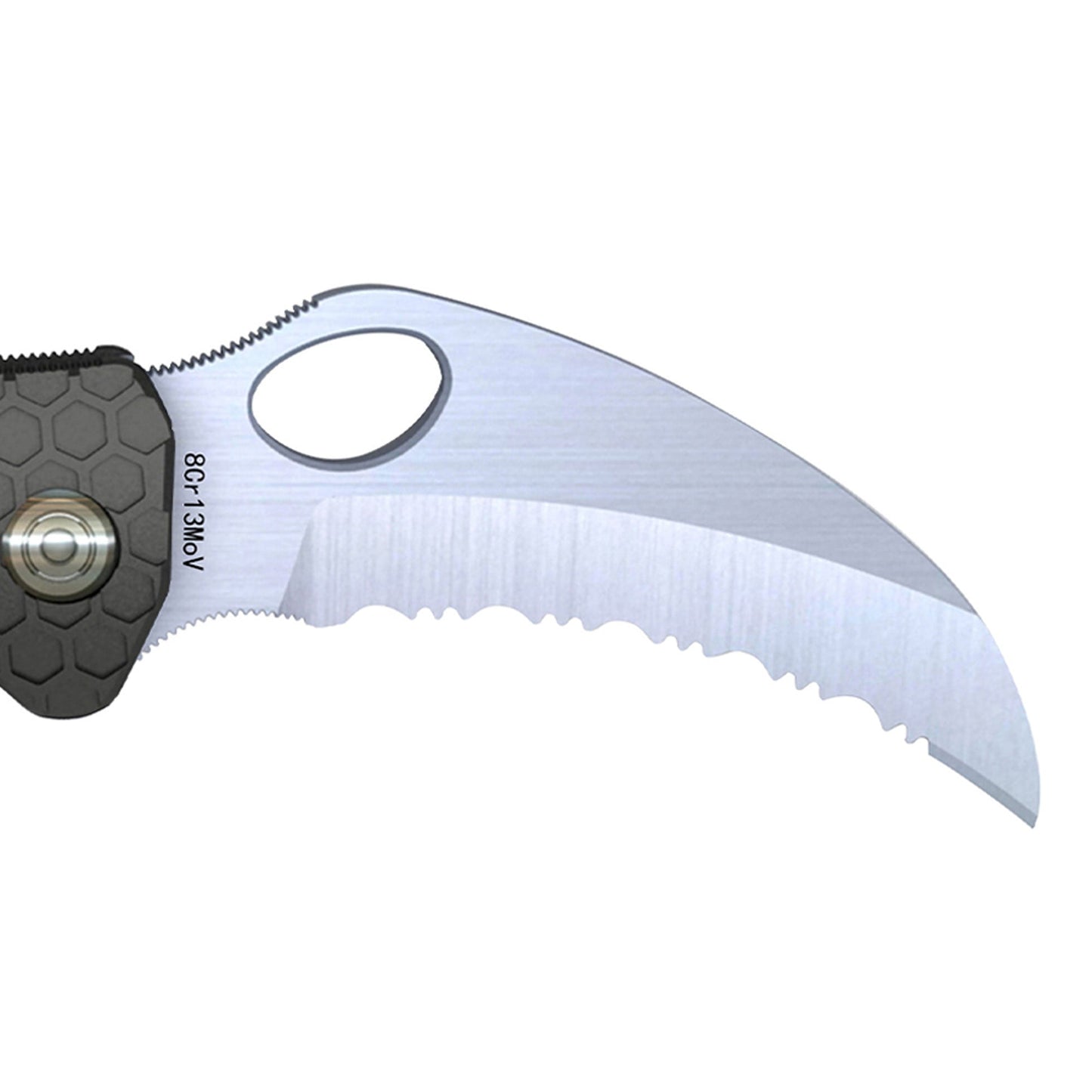 Claw Small Knife Black Serrated