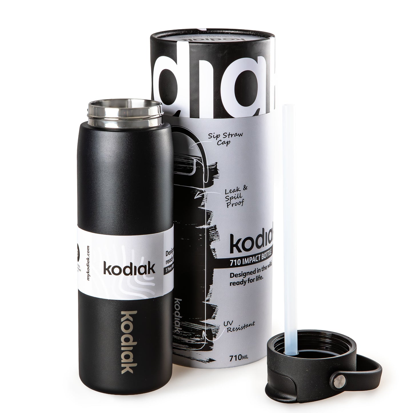 Kodiak Impact Bottle 710ml Full Colour Display Bundle