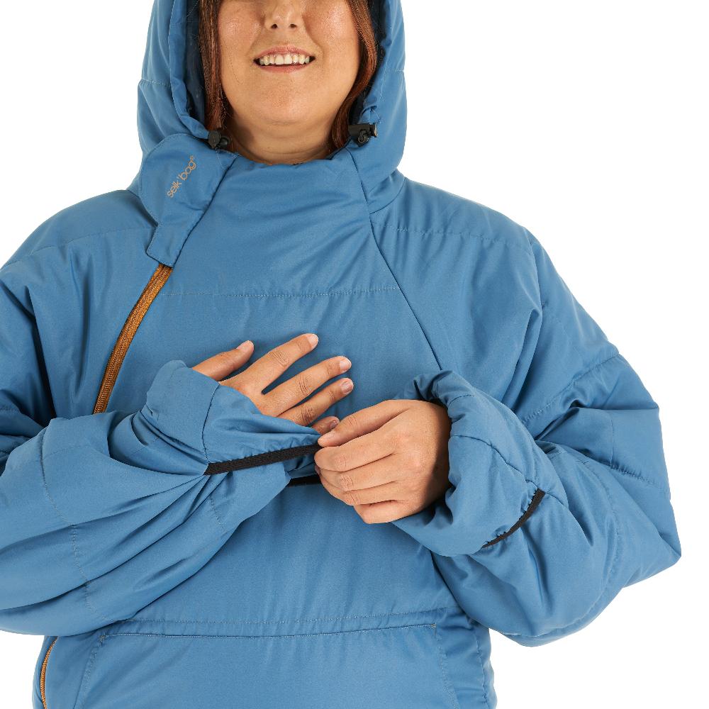 Lite Recycled Foggy Blue Wearable Sleeping Bag