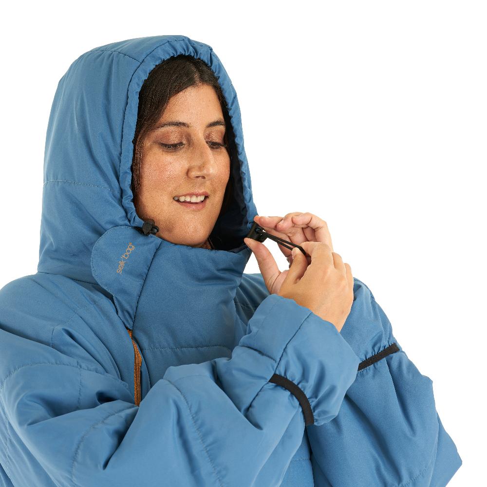 Lite Recycled Foggy Blue Wearable Sleeping Bag