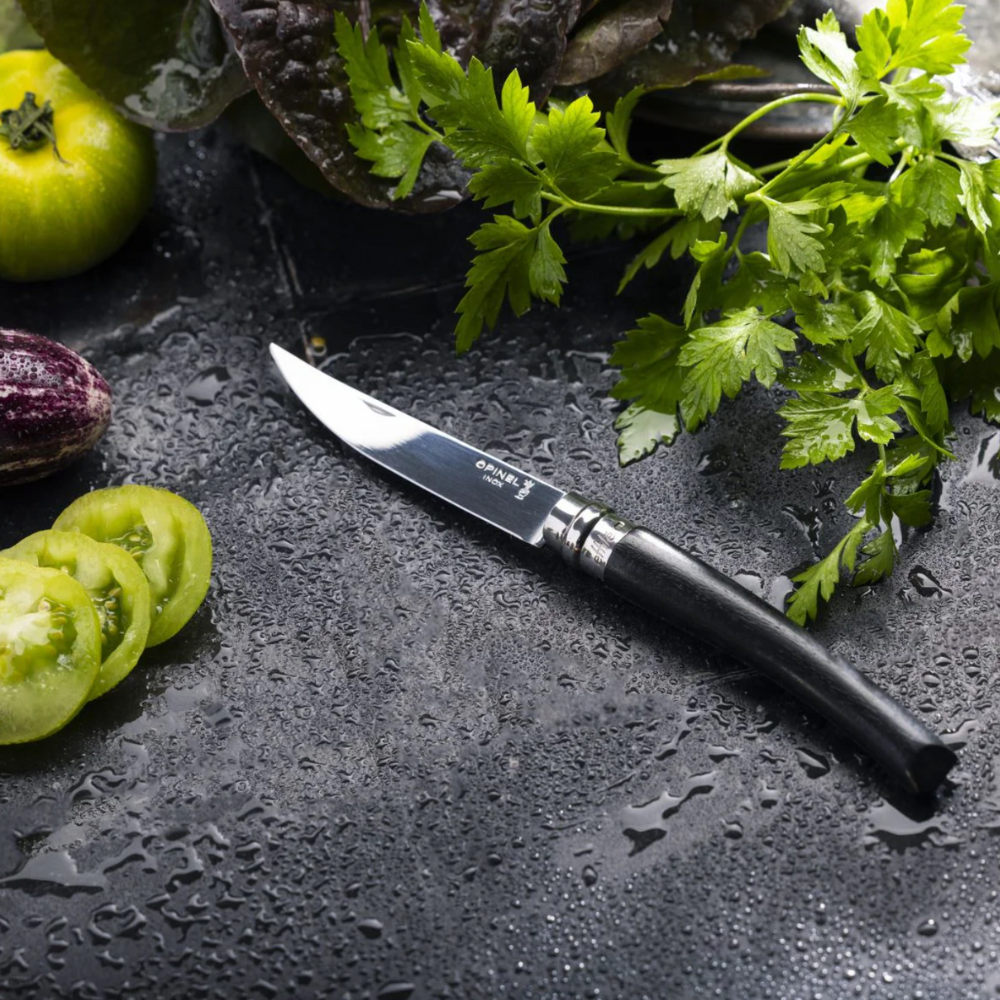 No.10 Effilé Stainless Steel Slim Folding Knife - Ebony