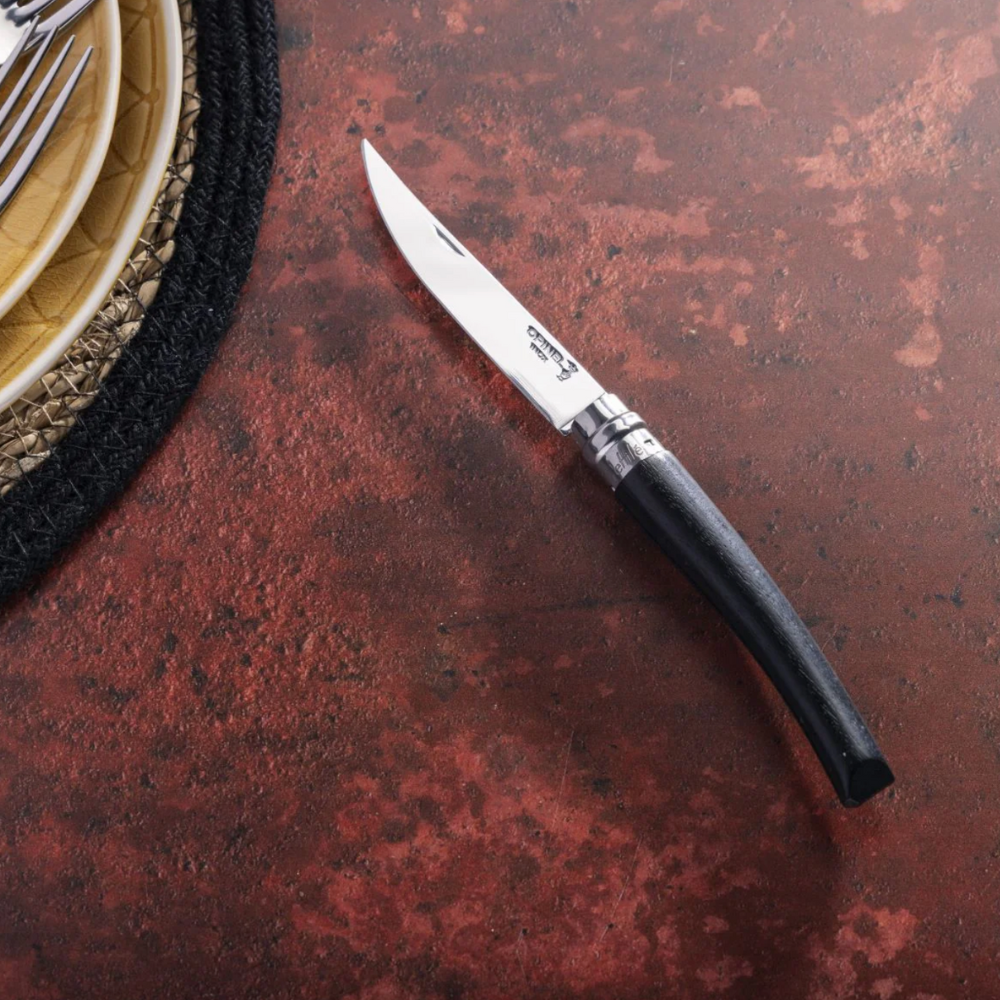No.10 Effilé Stainless Steel Slim Folding Knife - Ebony
