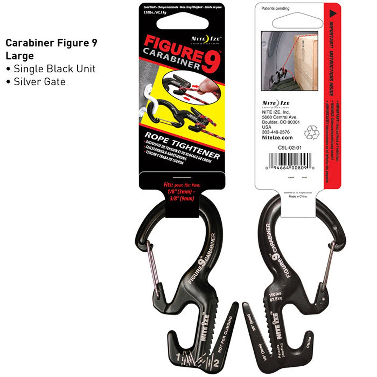 Figure 9 Carabiner Rope Tightener