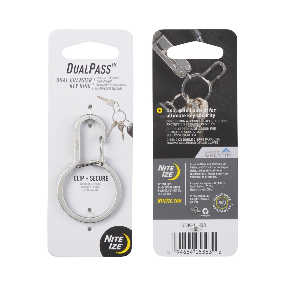 DualPass Dual Chamber Key Ring