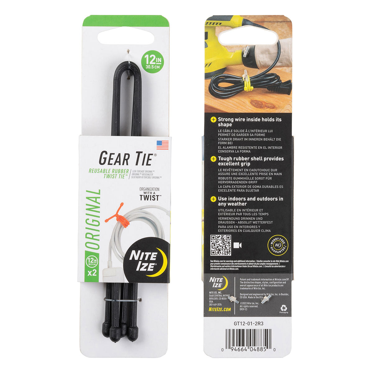 Gear Tie Reusable Rubber Twist Tie
