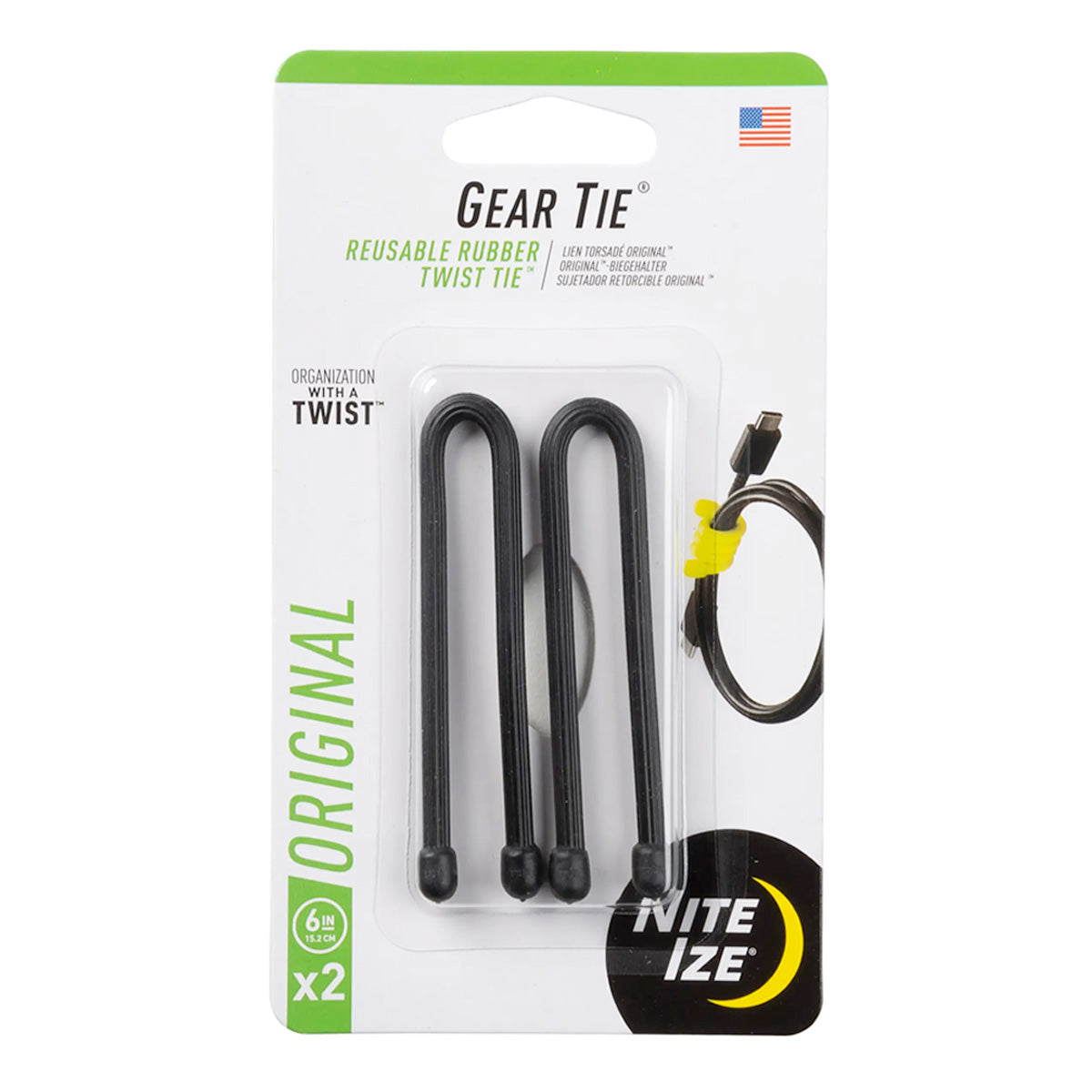 Gear Tie Reusable Rubber Twist Tie