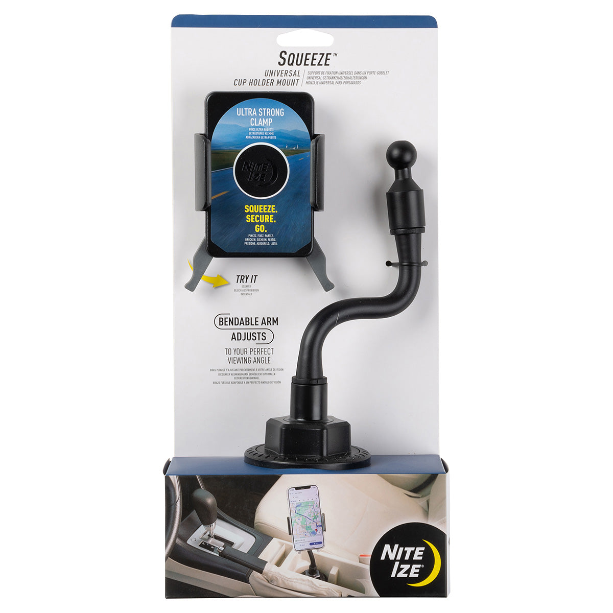 Squeeze Universal Cup Holder Mount