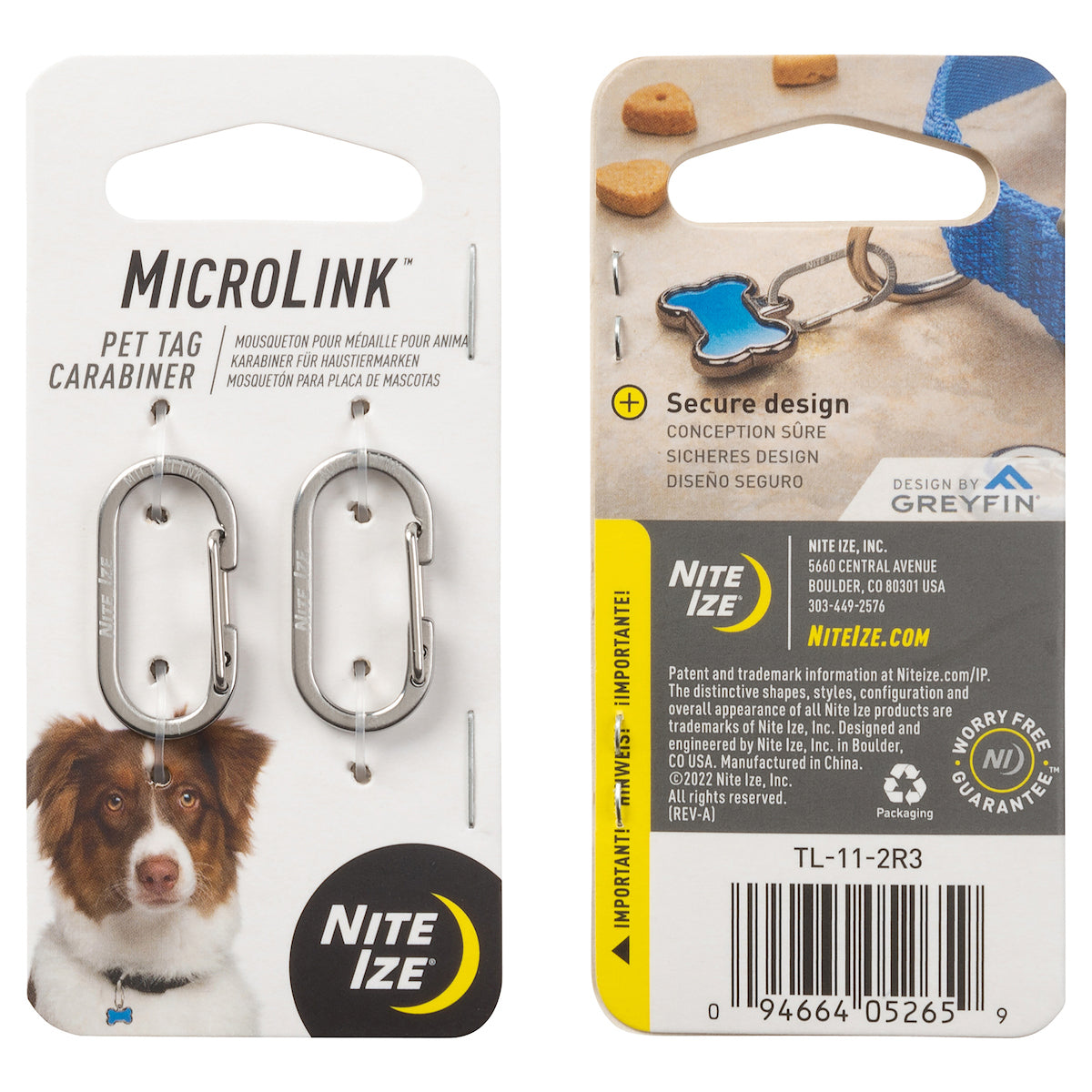 Pet MicroLink Pet Tag Carabiner