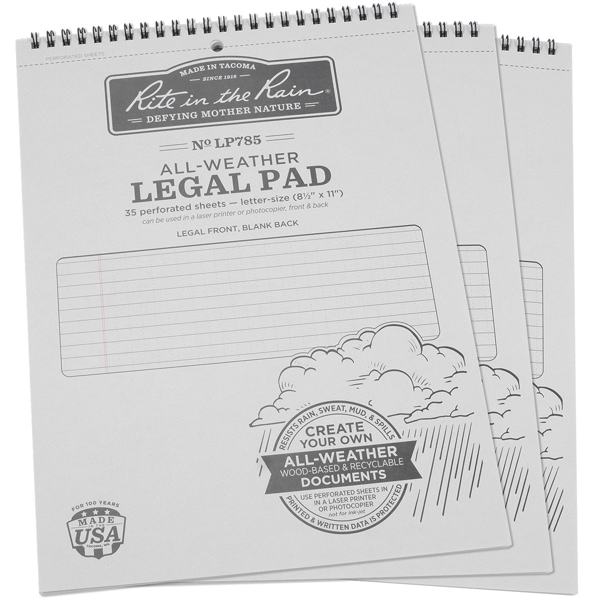 Top Spiral 8.5 x 11 Legal Pad