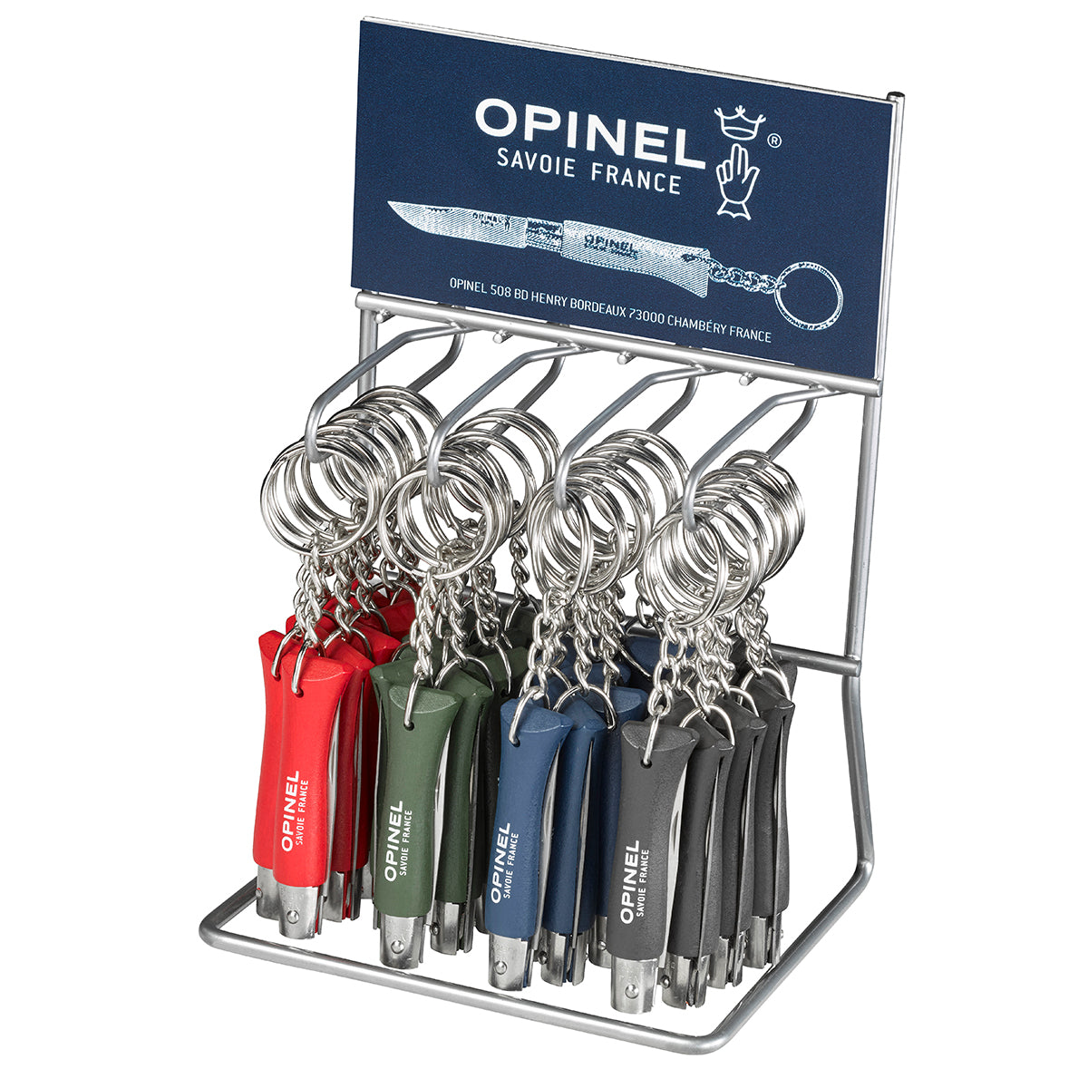 Colorama Key Ring No4 S/S 5cm Display of 36