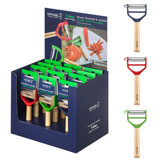 T Duo Peeler Wood Display