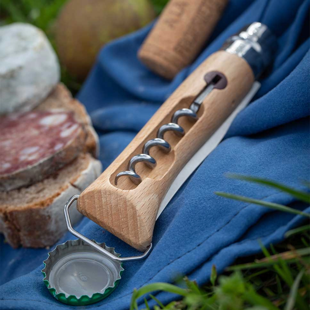 N°10 Corkscrew Bottle Opener Beech w/Sheath - Wooden Gift Box