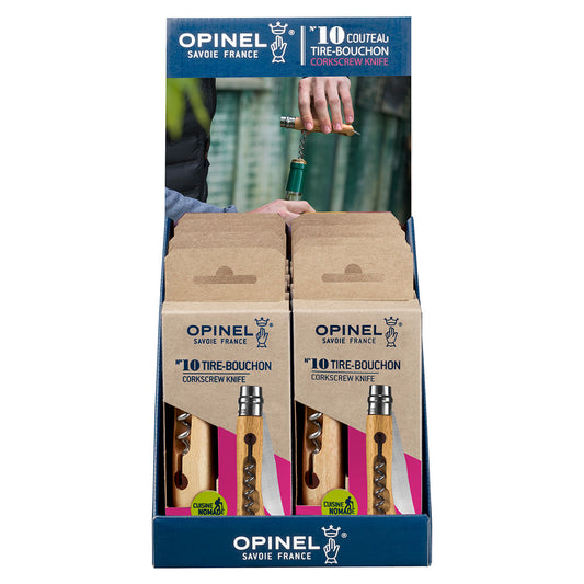 No10 Corkscrew Bottle Opener S/S 10cm Blade Display