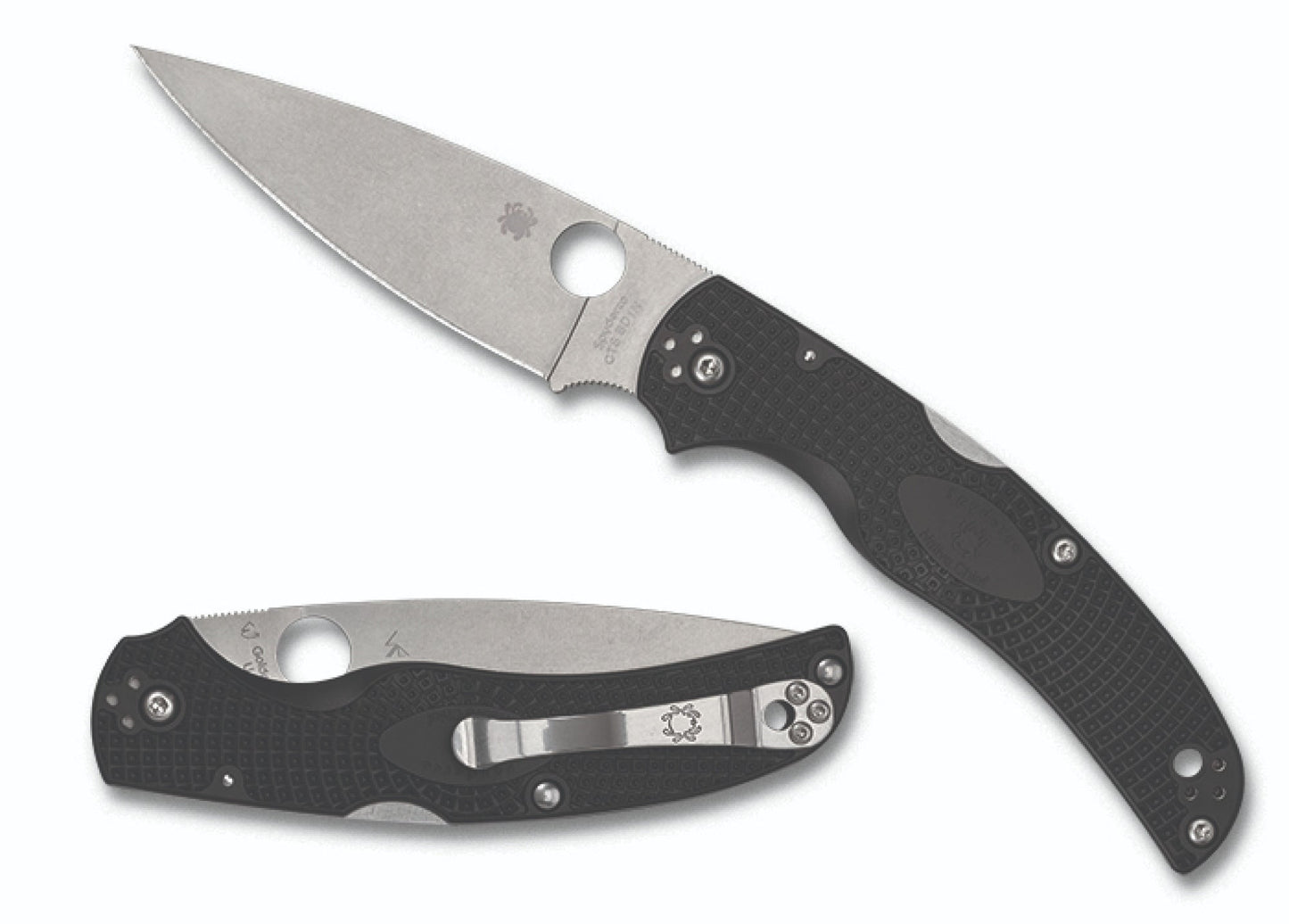 Native Chief FRN Lightweight Black CTS BD1N Steel - Plain Blade