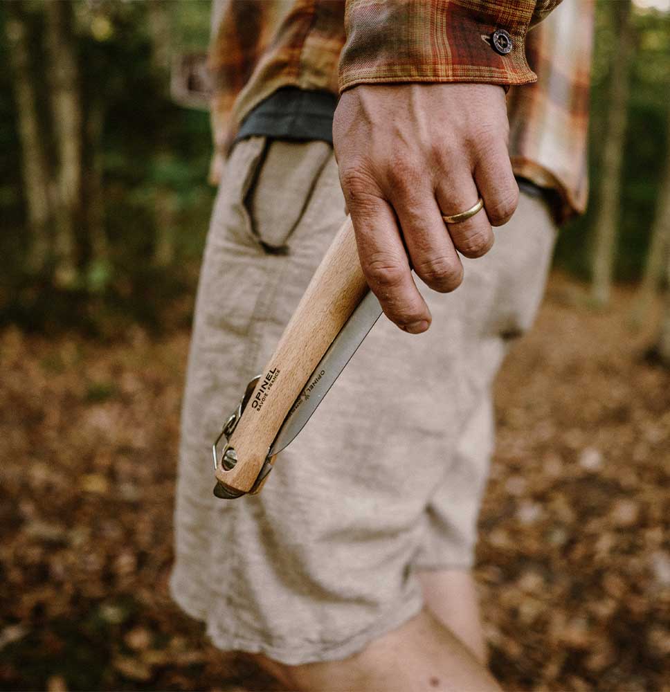 No.18 Saw blade outdoors and a wood craftsman companion.