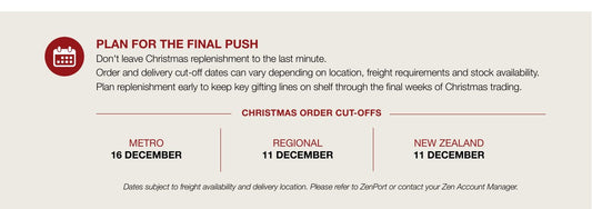 Christmas 2026 Order Cut-Off Dates