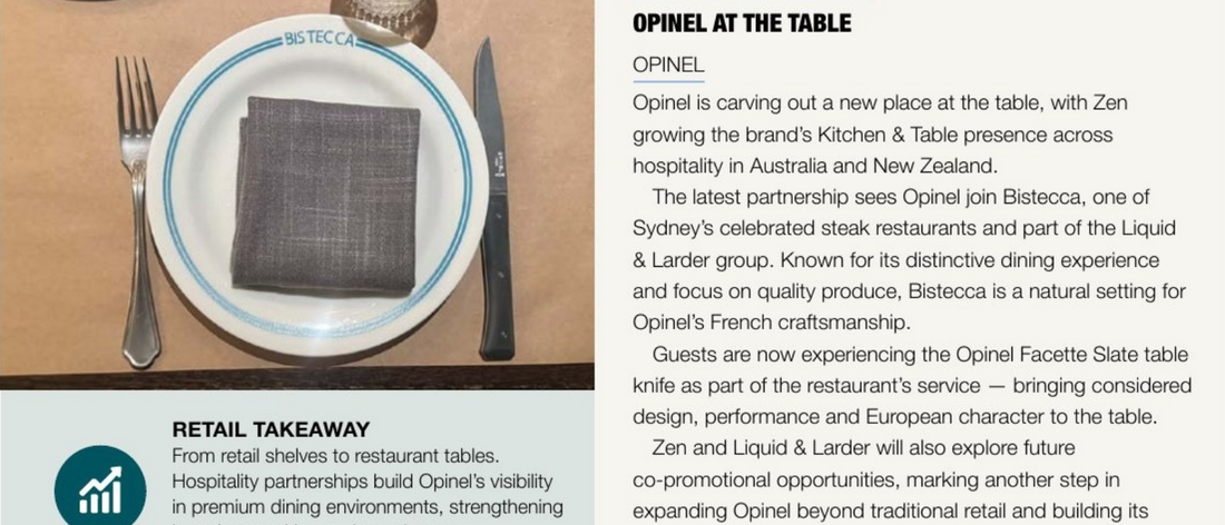 Opinel at the Table: A New Hospitality Partnership