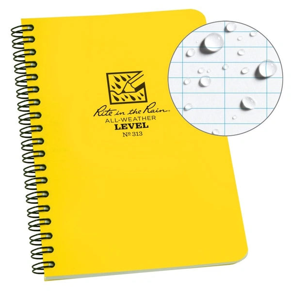 Side Spiral 4.625 x 7 Polydura Notebook - Level