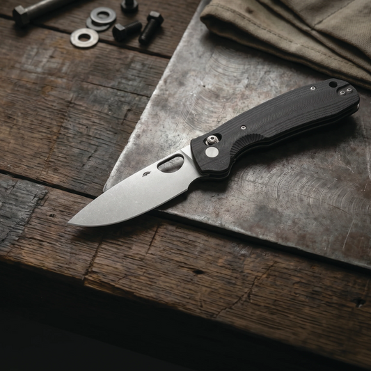 Crossbolt Drop Point Knife