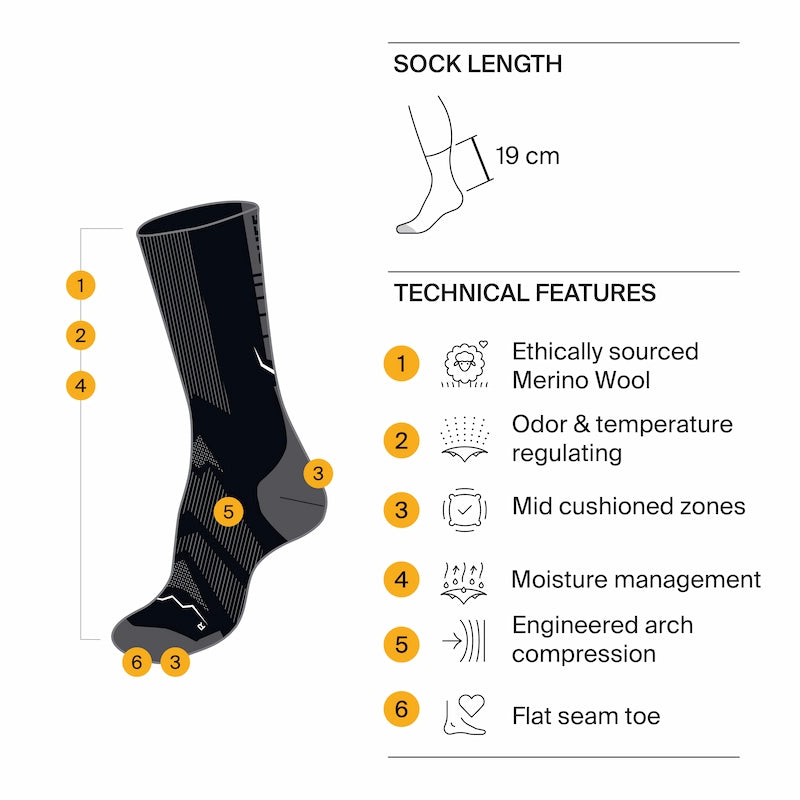 Merino Lightweight Crew Socks