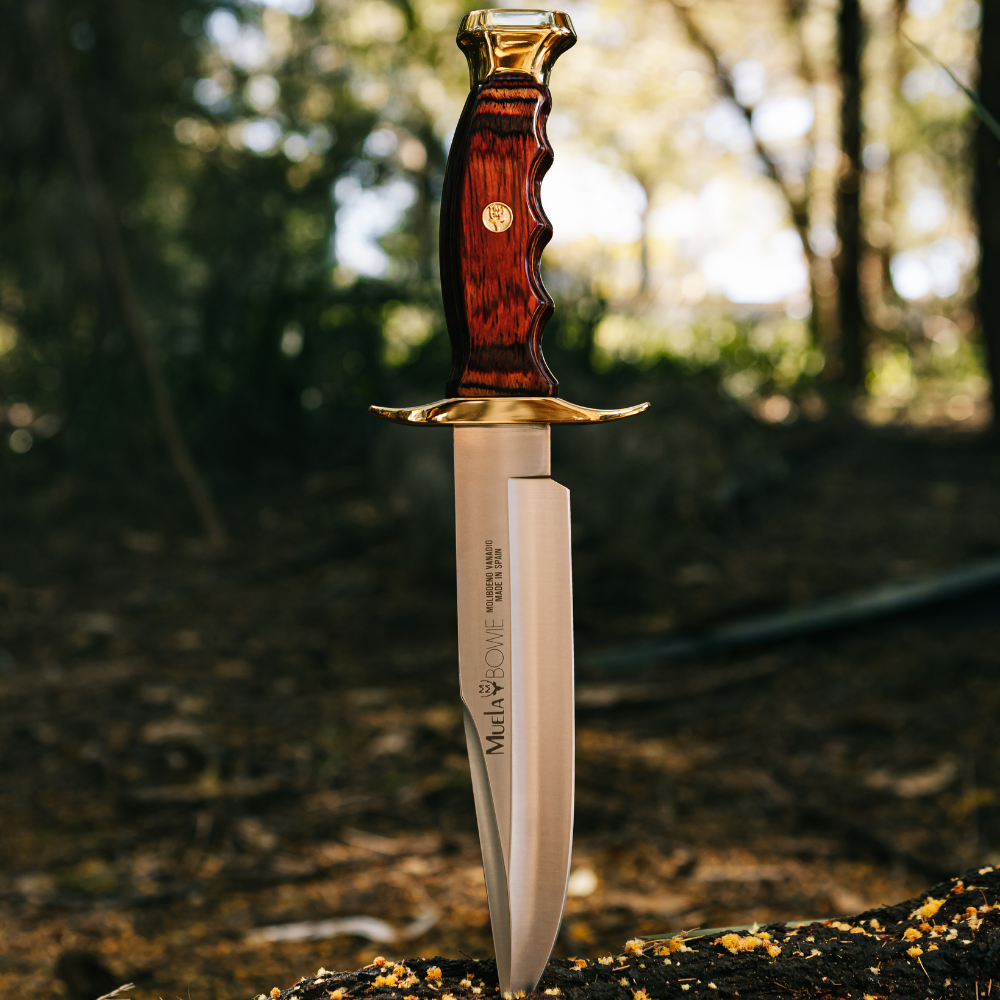 Bowie - Coral Wood Handle Knife