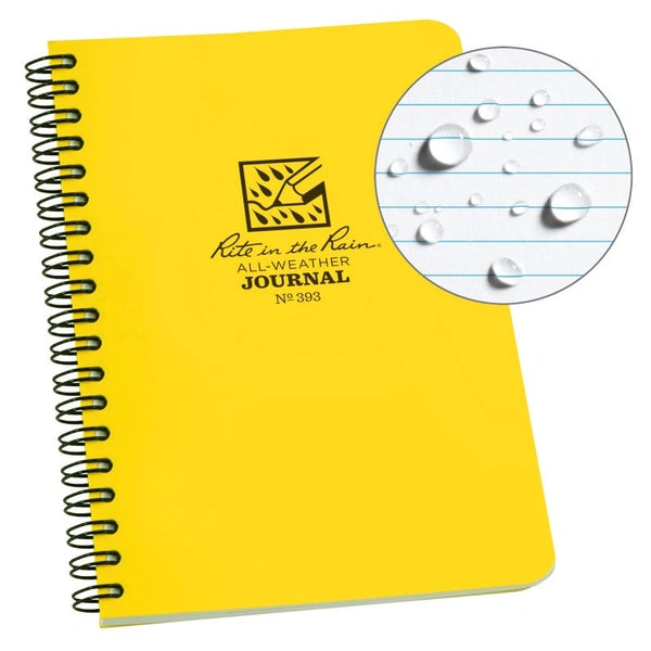Side Spiral 4.625 x 7 Polydura Notebook - Journal