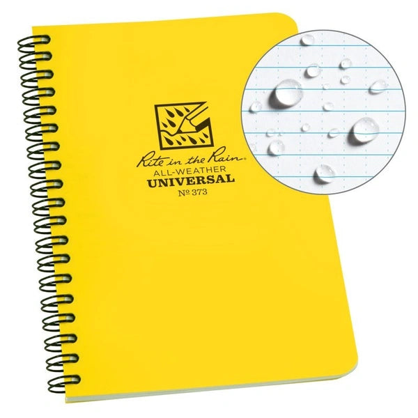 Side Spiral 4.625 x 7 Polydura Notebook - Universal