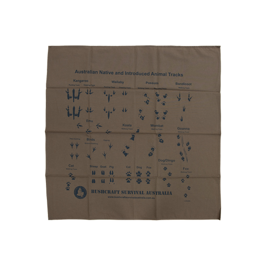 Bushcraft Survival Bandana Animal Track