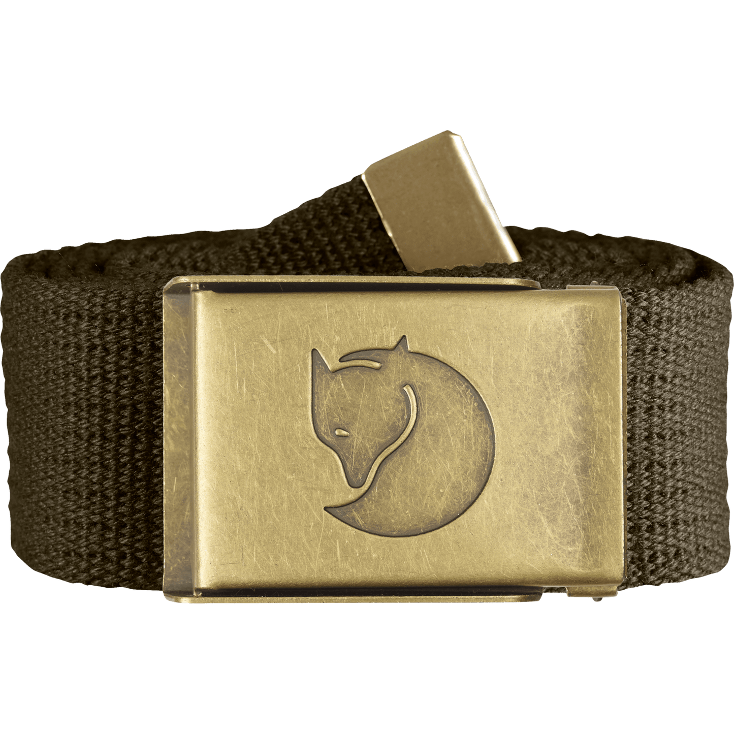 Canvas Brass Belt 4cm