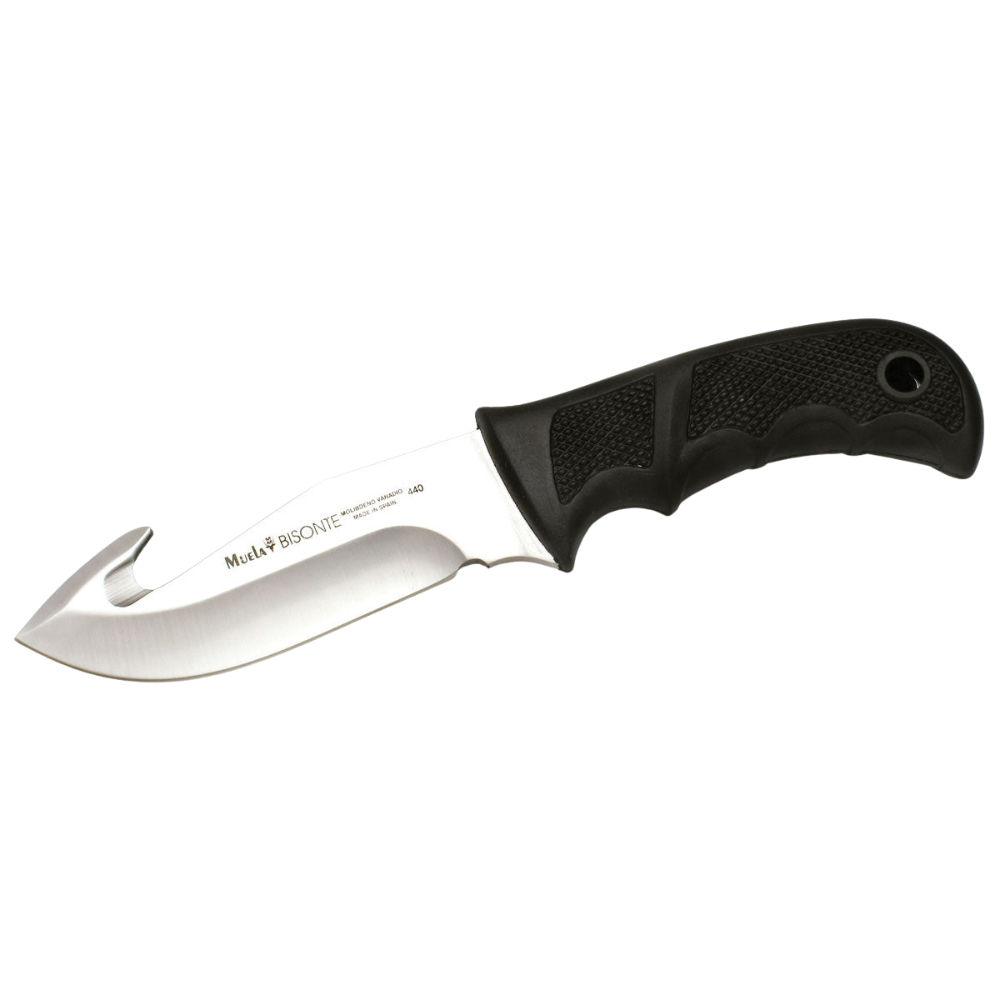 BISONTE-11G - Black Handle Knife