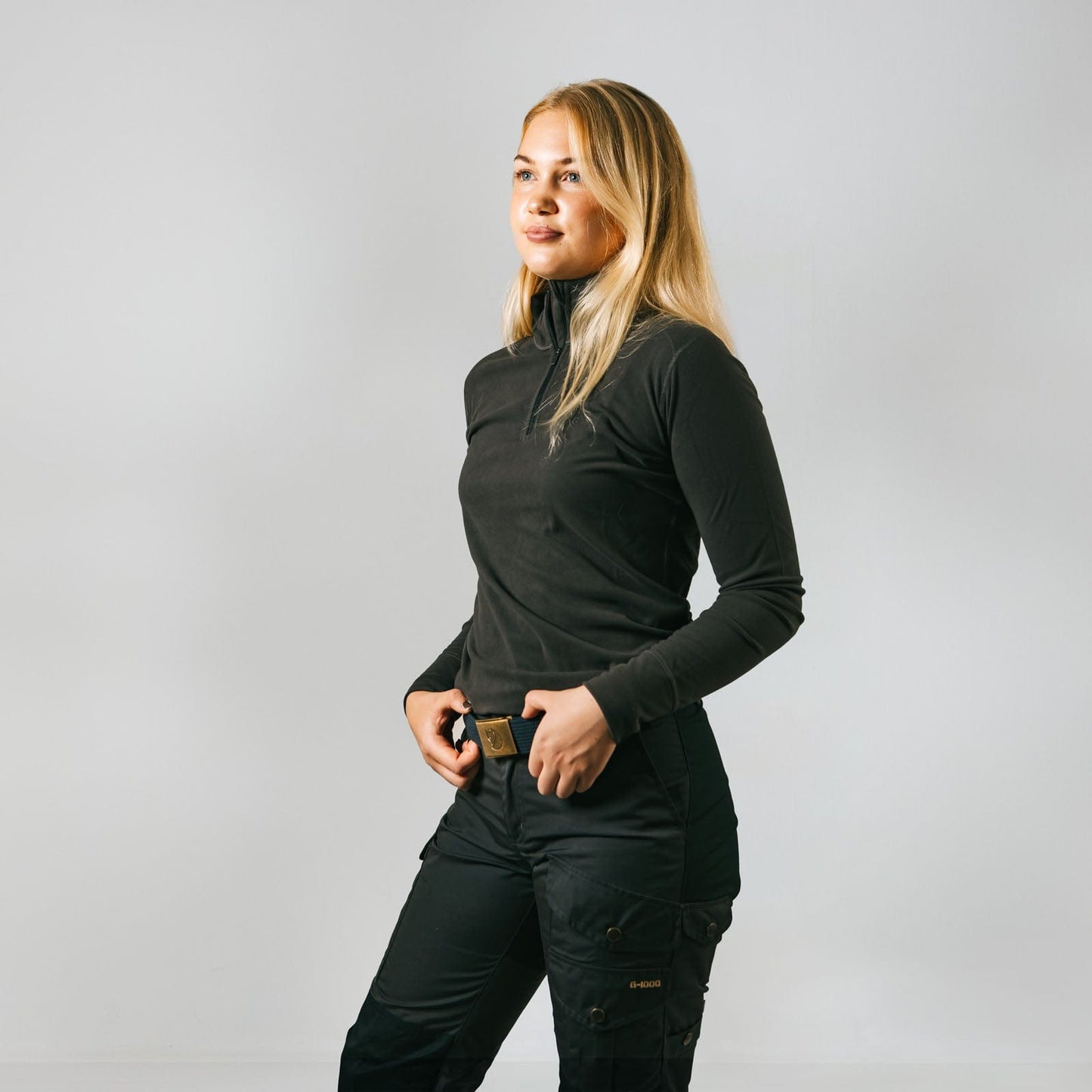 Canvas Brass Belt 4cm