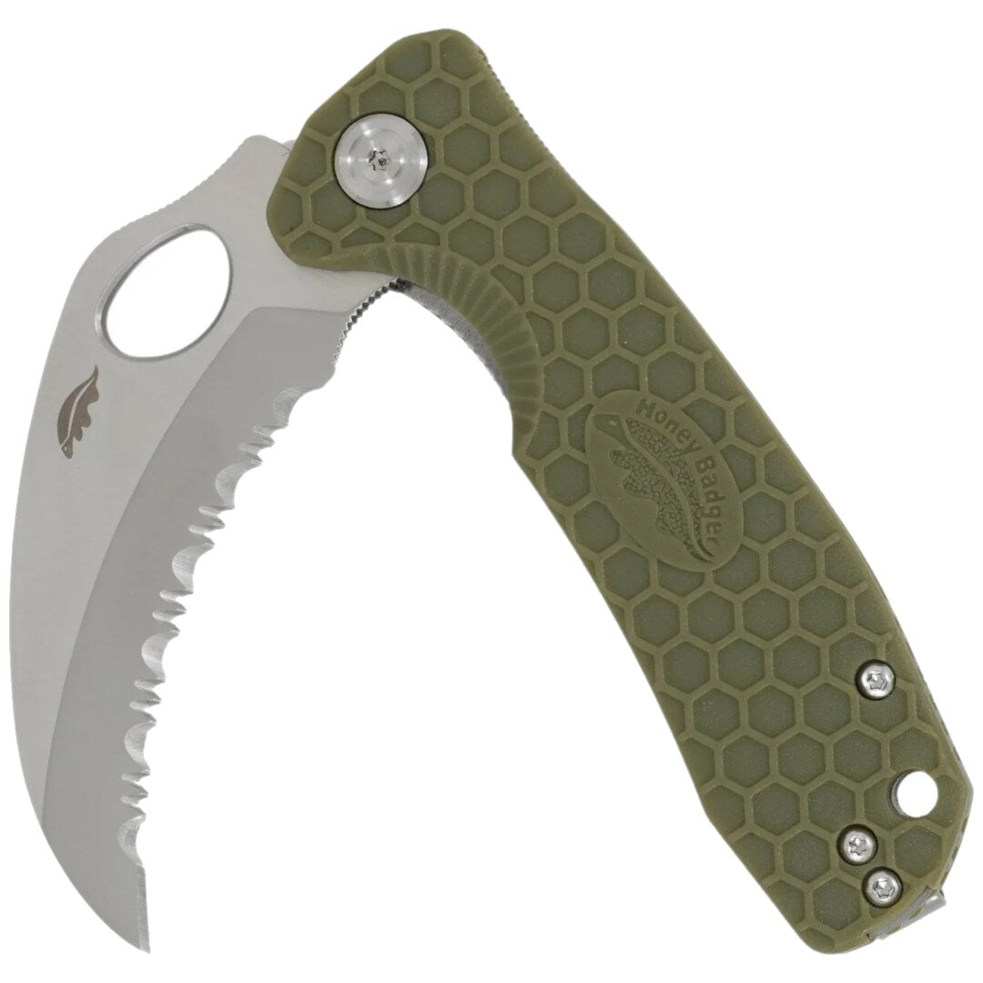 Medium Claw Serrated Knife - Medium - Green
