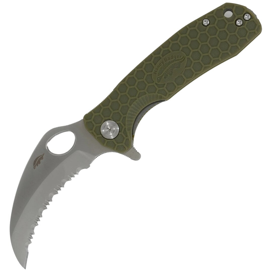 Medium Claw Serrated Knife - Medium - Green