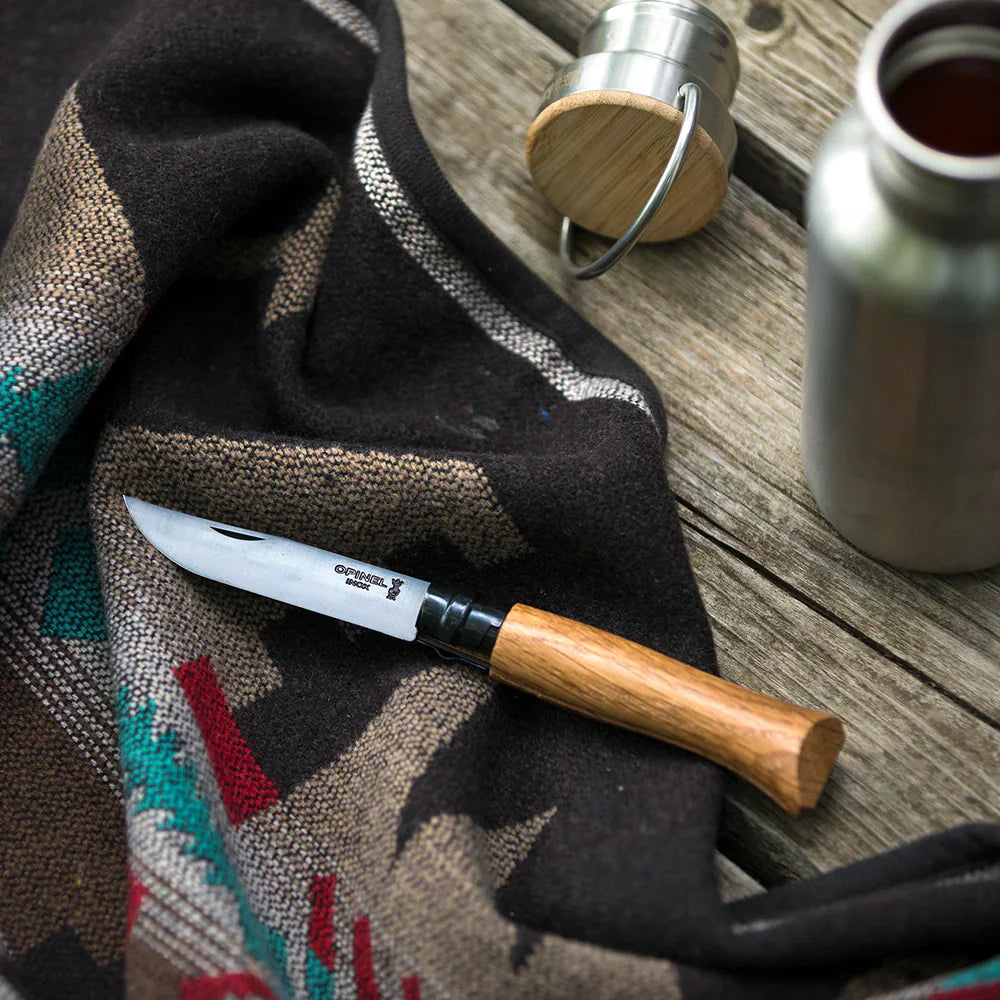 N°08 Limited Edition Black Oak Folding Knife + Wooden Gift Box