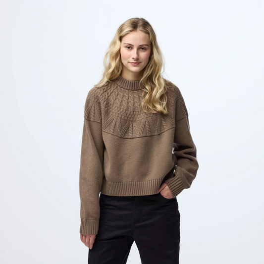 Övik Solid Jacquard Knit W