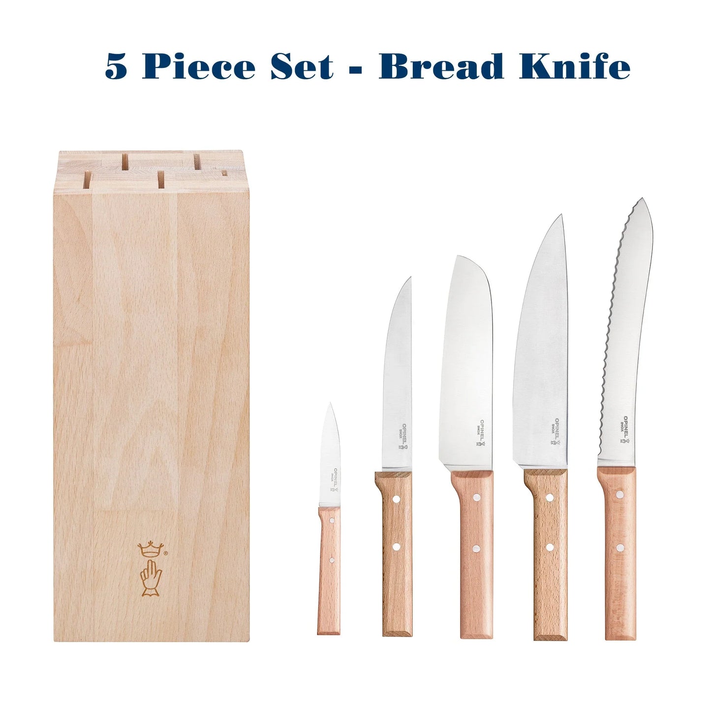 Parallèle 5 Piece Chef Knife Set with Block