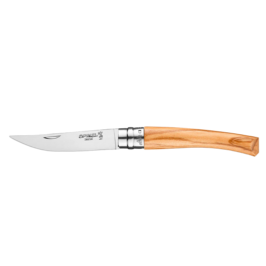 No.08 Effilé Stainless Steel Slim Folding Knife - Olive