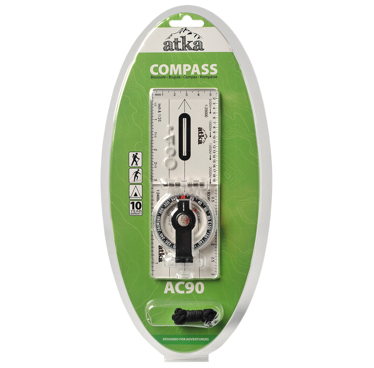 AC90 Baseline Folding Compass