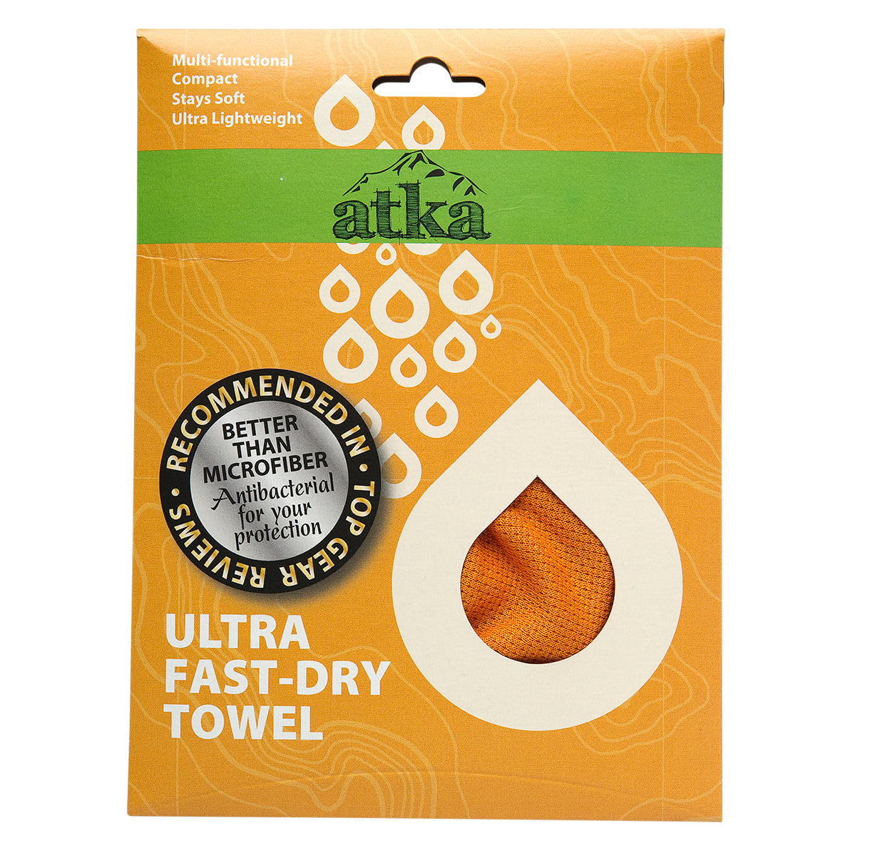 Fast Dry Towel X-Small, Orange