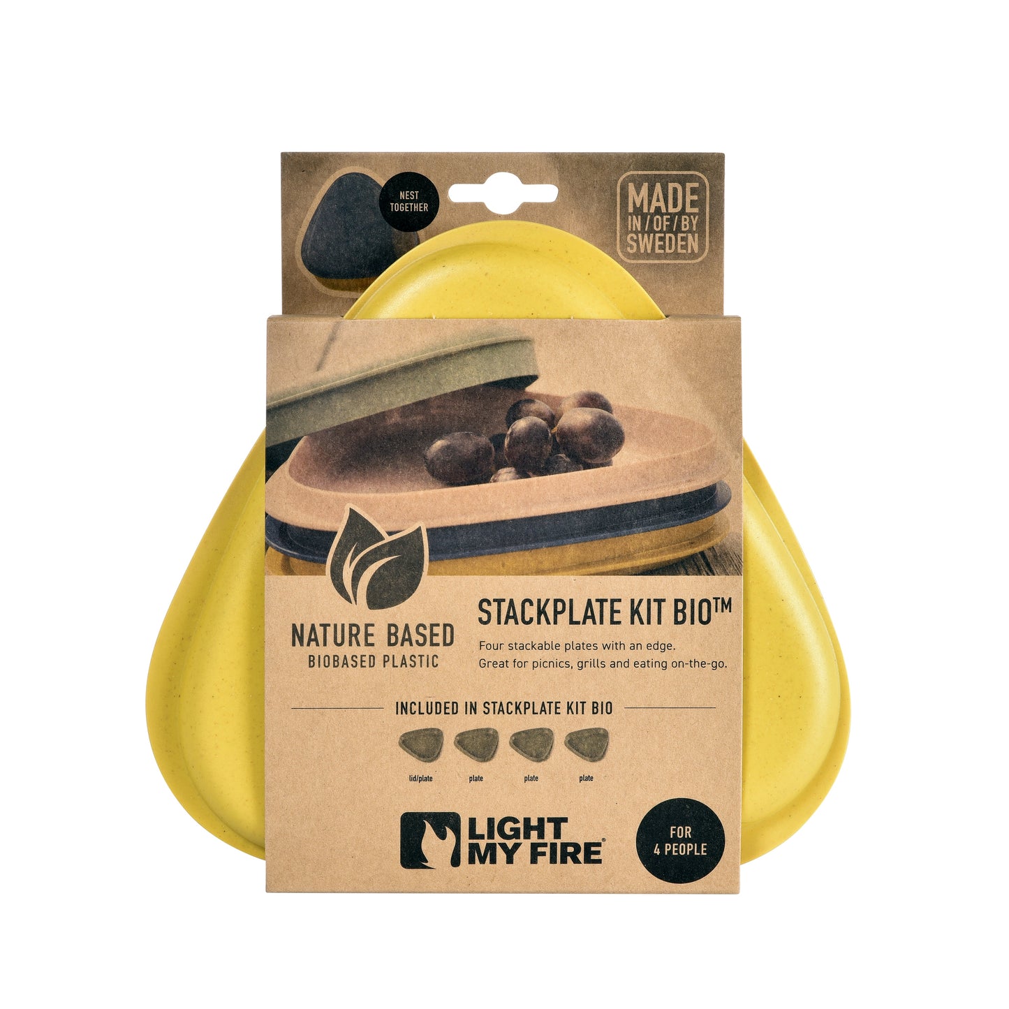 StackPlate Kit BIO 4-pack nature